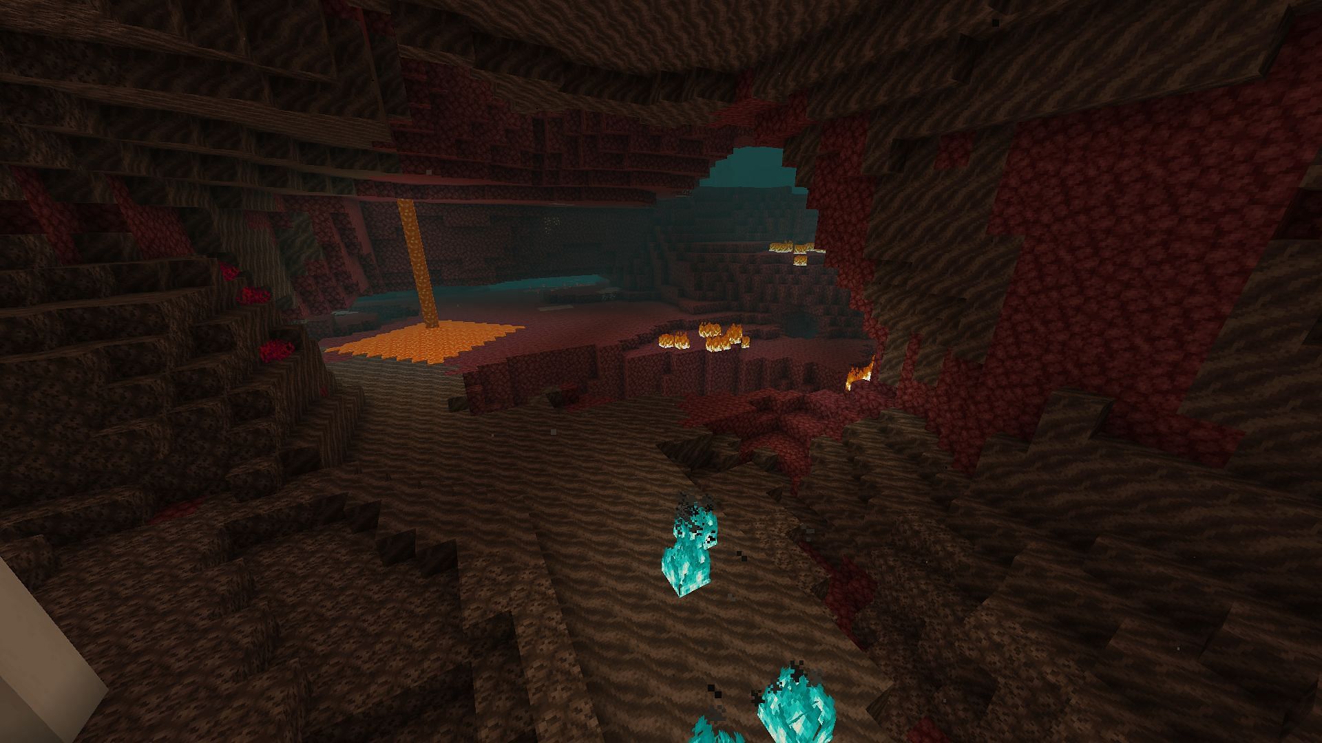 The Nether realm was not implemented by Mojang when Minecraft Pocket Edition was in alpha stages (Image via Mojang Studios)